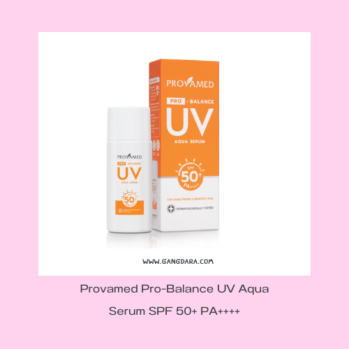 กันแดดสําหรับคนหน้ามันแพ้ง่าย Provamed Pro-Balance UV Aqua Serum SPF 50+ PA++++