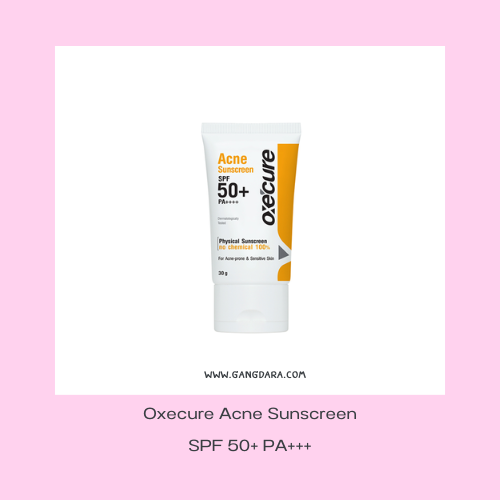 กันแดดสําหรับคนเป็นสิวผิวแพ้ง่าย Oxecure Acne Sunscreen SPF 50+ PA+++