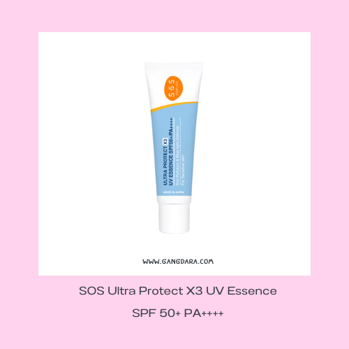 กันแดดสําหรับคนเป็นสิวผิวแพ้ง่าย SOS Ultra Protect X3 UV Essence SPF 50+ PA++++