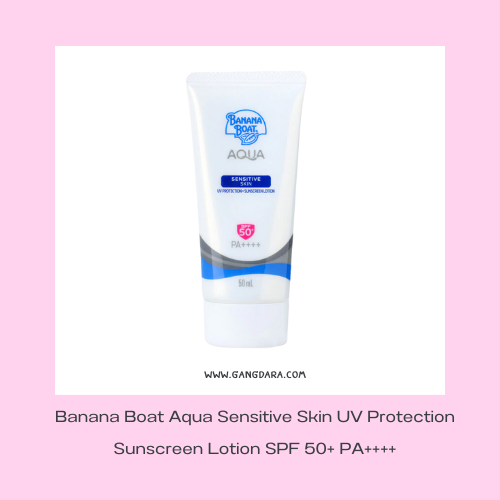 กันแดดสําหรับคนเป็นสิวแพ้ง่าย Banana Boat Aqua Sensitive Skin UV Protection Sunscreen