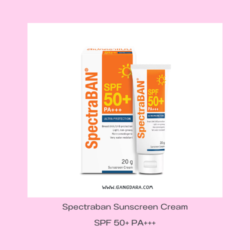 กันแดดสําหรับผิวแพ้ง่ายไม่อุดตัน Spectraban Sunscreen Cream SPF 50+ PA+++