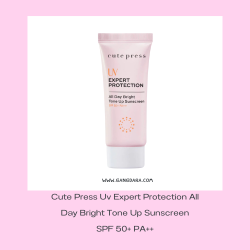 ครีมกันแดดทาหน้า Cute Press Uv Expert Protection All Day Bright Tone Up