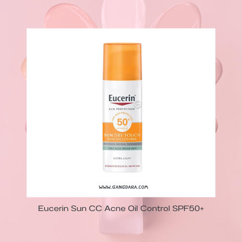 กันแดดผสมรองพื้นผิวแพ้ง่าย Eucerin Sun CC Acne Oil Control SPF50+