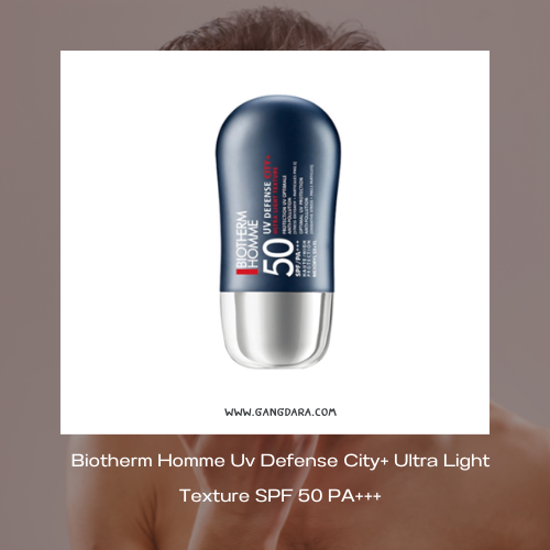 ครีมกันแดดของผู้ชาย Biotherm Homme Uv Defense City+ Ultra Light Texture