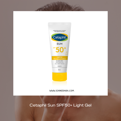 ครีมกันแดดทาหน้าผู้ชาย Cetaphil Sun SPF50+ Light Gel