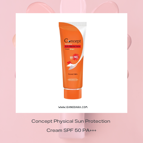 ครีมกันแดดรองพื้น Concept Physical Sun Protection Cream SPF 50 PA+++