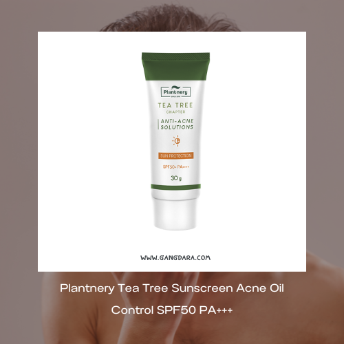 ครีมกันแดดหน้าผู้ชาย Plantnery Tea Tree Sunscreen Acne Oil Control