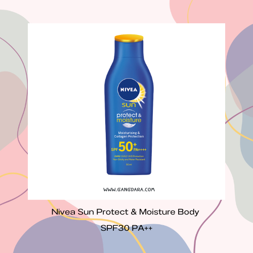 ครีมกันแดดทาตัวกันน้ํา 7 11 ยี่ห้อไหนดีที่ใช้ดี Nivea Sun Protect Moisture Body